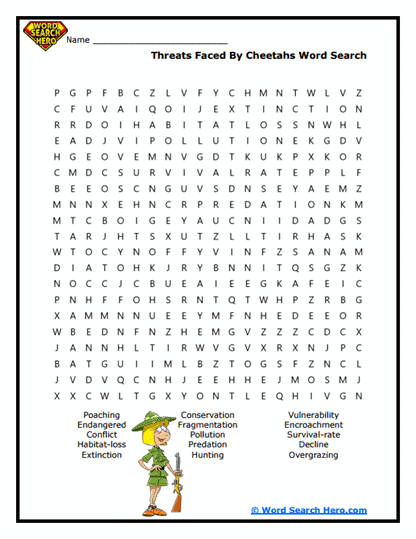 Survival Struggles Word Search