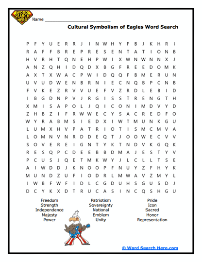 Symbolic Icons Word Search