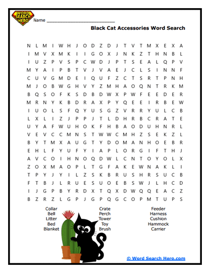 Furry Essentials Word Search