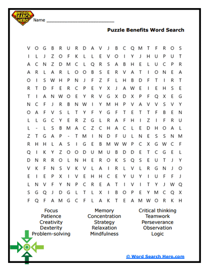 Brain Boosters Word Search