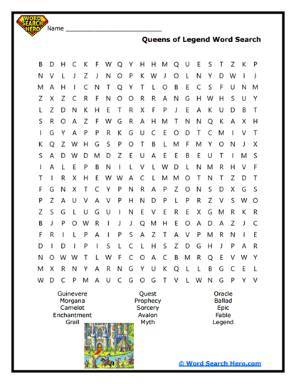 Enchanted Quest Word Search