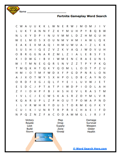 Victory Hunt Word Search