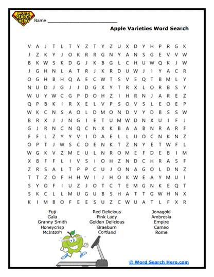 Apple Picks Word Search