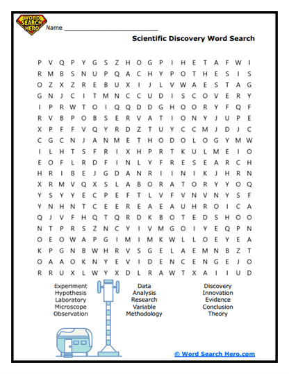 Discovery Quest Word Search