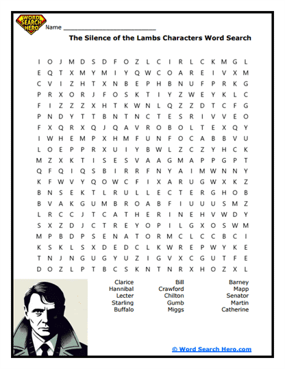 Thriller Movie Word Searches