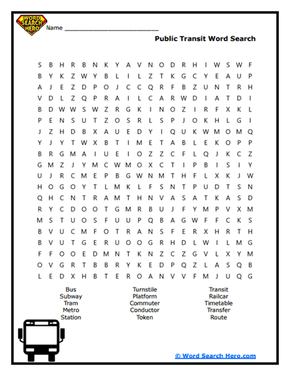 Commuting Word Searches