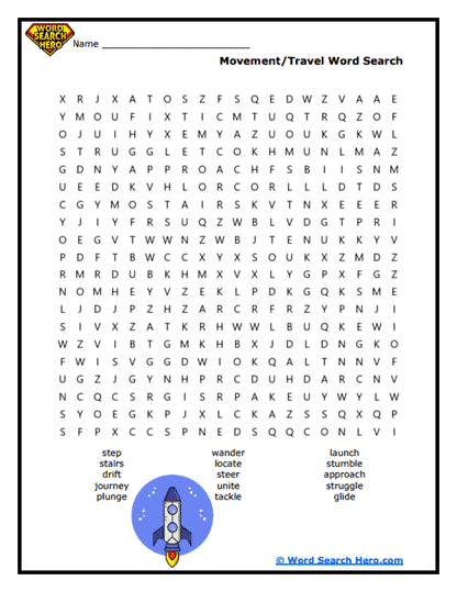 Travel Quest Word Search