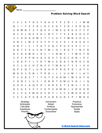 Problem Solver Word Search