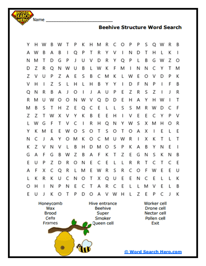 Hive Life Word Search