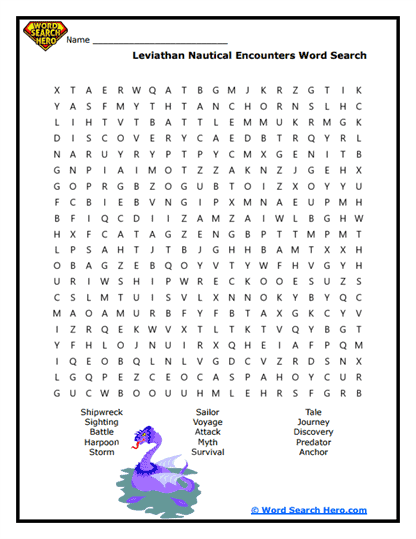 Leviathan Word Searches