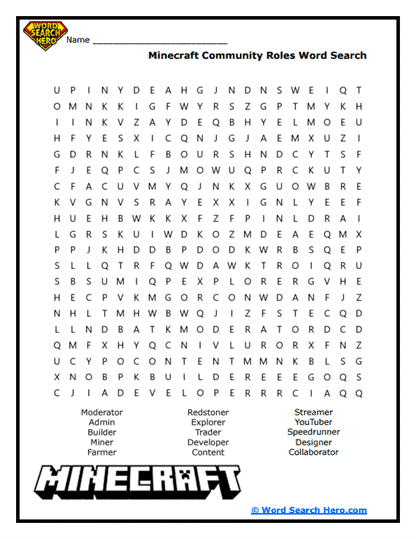 Community Crafters Word Search