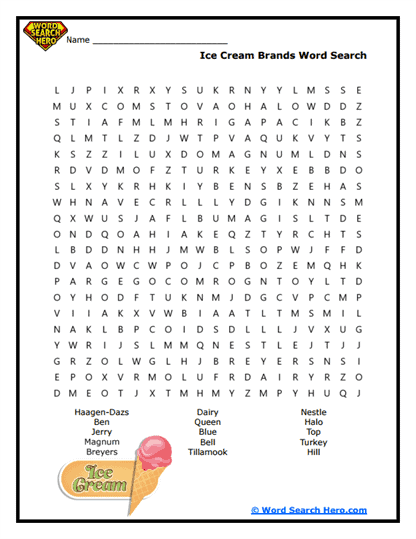 Brand Bonanza Word Search