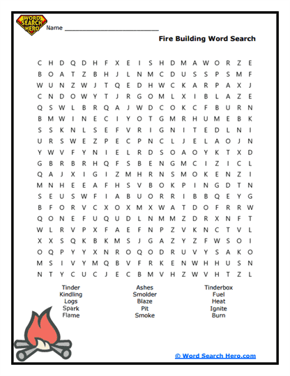 Fire Mastery Word Search