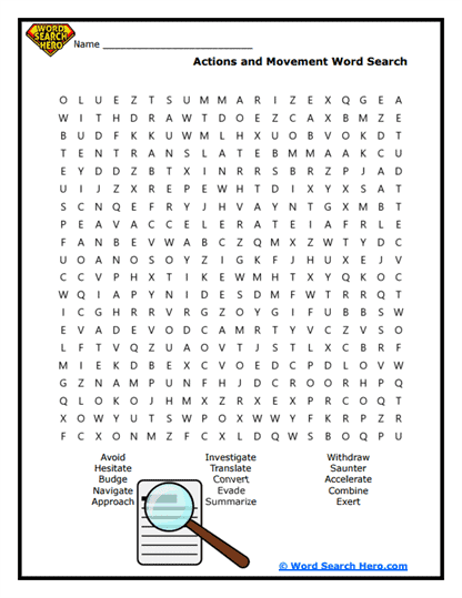 Emotion Check Word Search