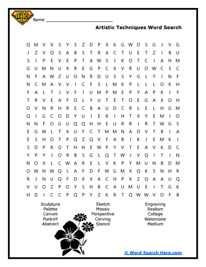 Creative Canvas Word Search