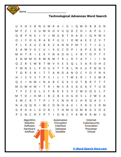 Tech Revolution Word Search