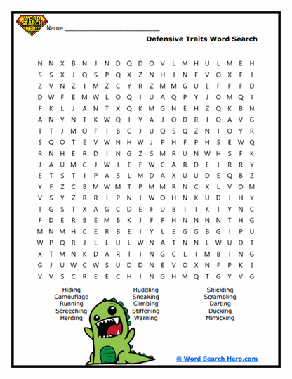 Defense Mode Word Search