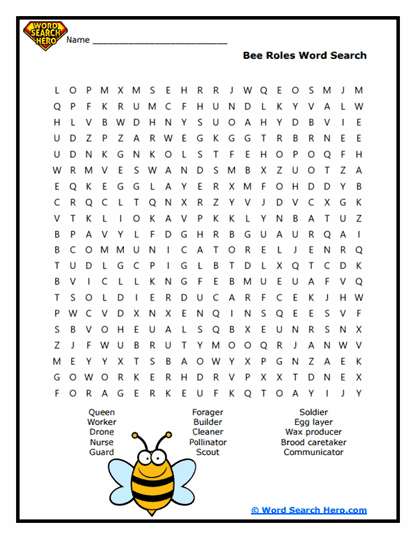 Colony Roles Word Search