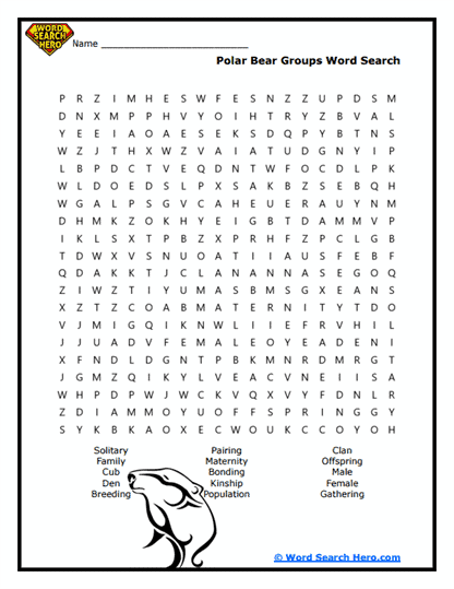 Icy Nomad Groups Word Search