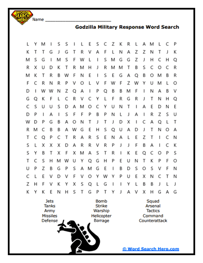 Defense Tactics Word Search