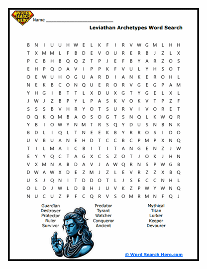 Ancient Archetypes Word Search