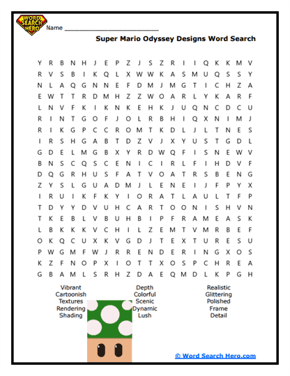 Design Details Word Search