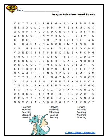 Beastly Behaviors Word Search