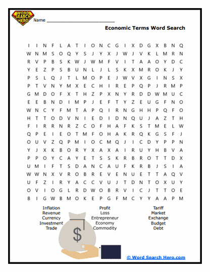 Economic Essentials Word Search