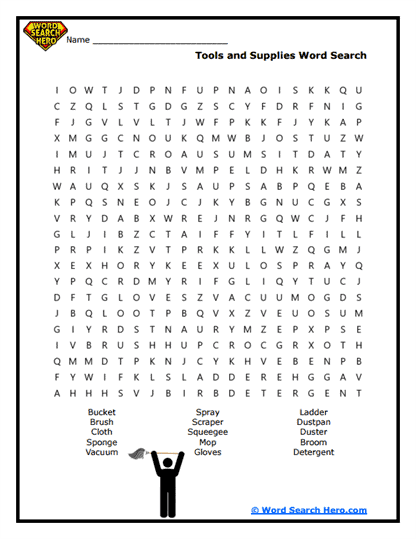 Toolbox Hunt Word Search