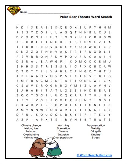 Iceberg Bruiser Threats Word Search