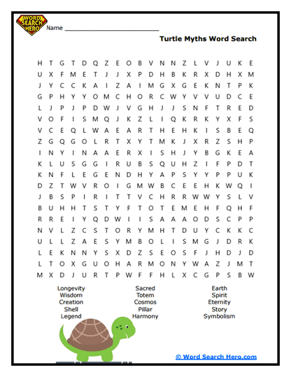 Ancient Tales Word Search