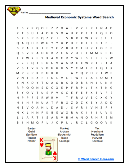 Trade & Economy Word Search