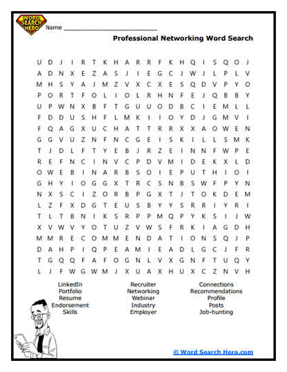 Career Network Word Search