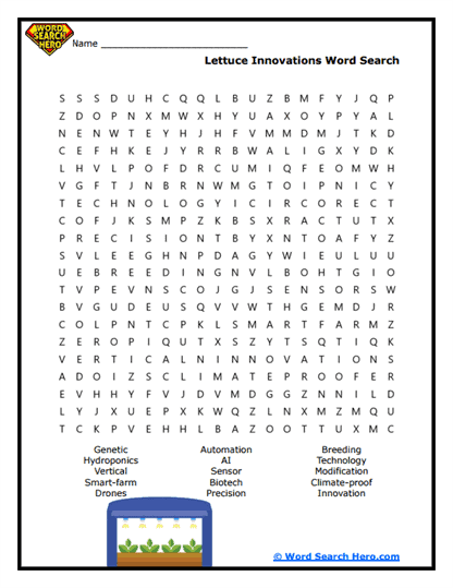 Future Farming Word Search