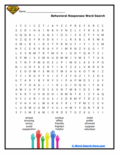 Behavior Boost Word Search