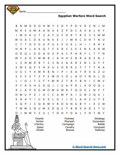 War Tactics Word Search