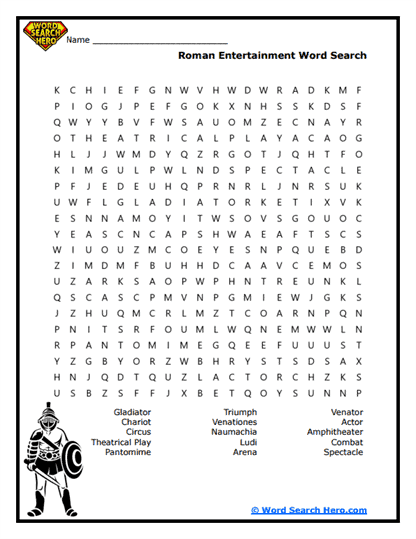 Religious Realms Word Search