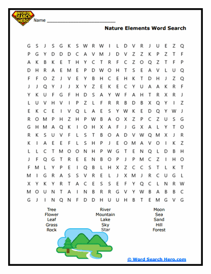 Nature Quest Word Search