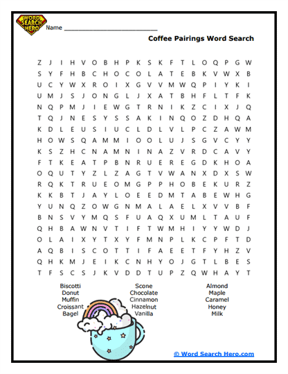 Perfect Pairings Word Search