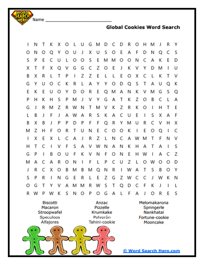 Global Bites Word Search