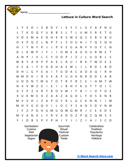 Cultural Crunch Word Search