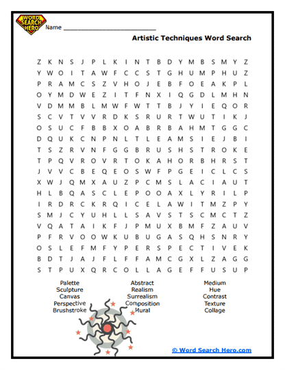 Creative Canvas Word Search