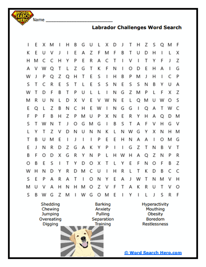 Troublesome Tails Word Search