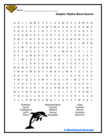 Tide Jumper Myths Word Search