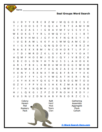 Diving Doughnut Groups Word Search