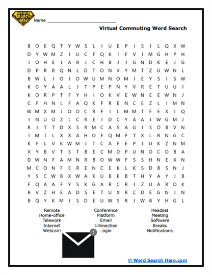 Digital Commute Word Search