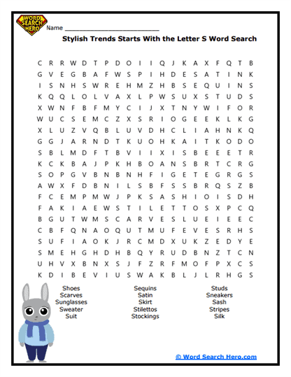 Style Search Word Search