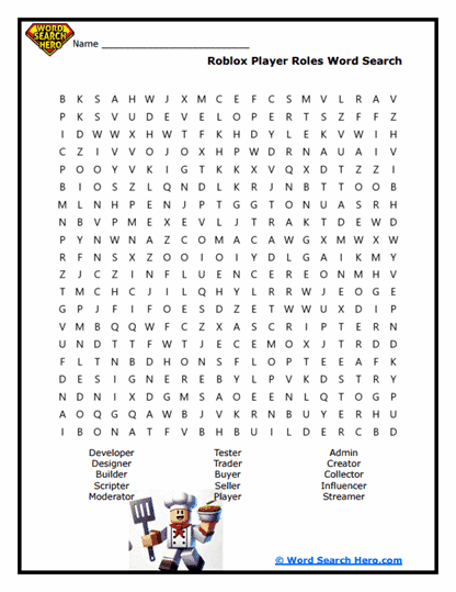 Role Master Word Search