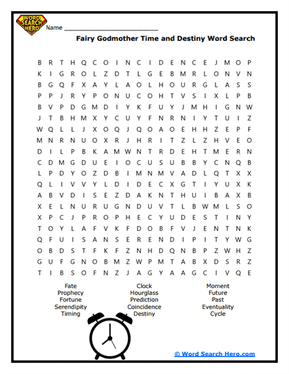 Timeless Fate Word Search