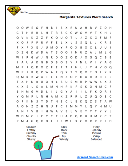 Texture Twist Word Search